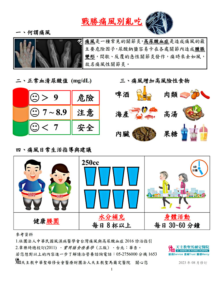 戰勝痛風需養成良好的生活習慣